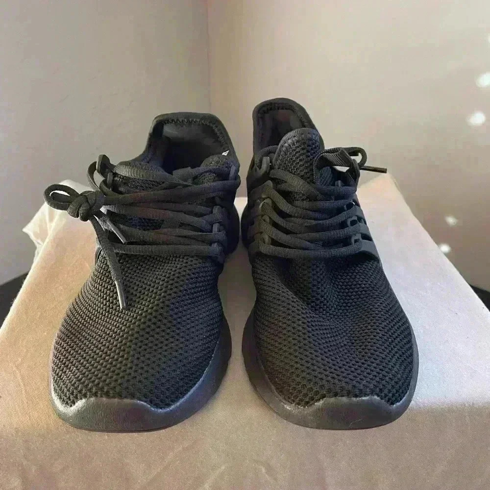 Unnamed Black Slip-on Running Shoes with Laces, Size EU 35, NWOT - Picture 4 of 6